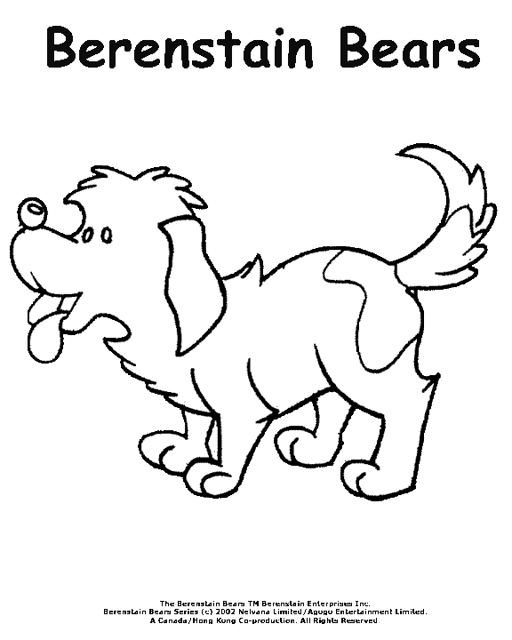 Plansa de colorat cu Ursul Berenstain 6 41